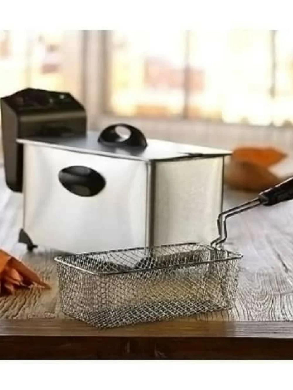 Cook's Essentials 3-Quart Stainless Steel Deep Fryer - New